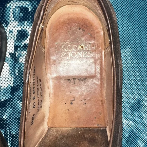 Crockett & Jones Brown Suede Tassel Loafers 9.5D - Picture 5 of 12